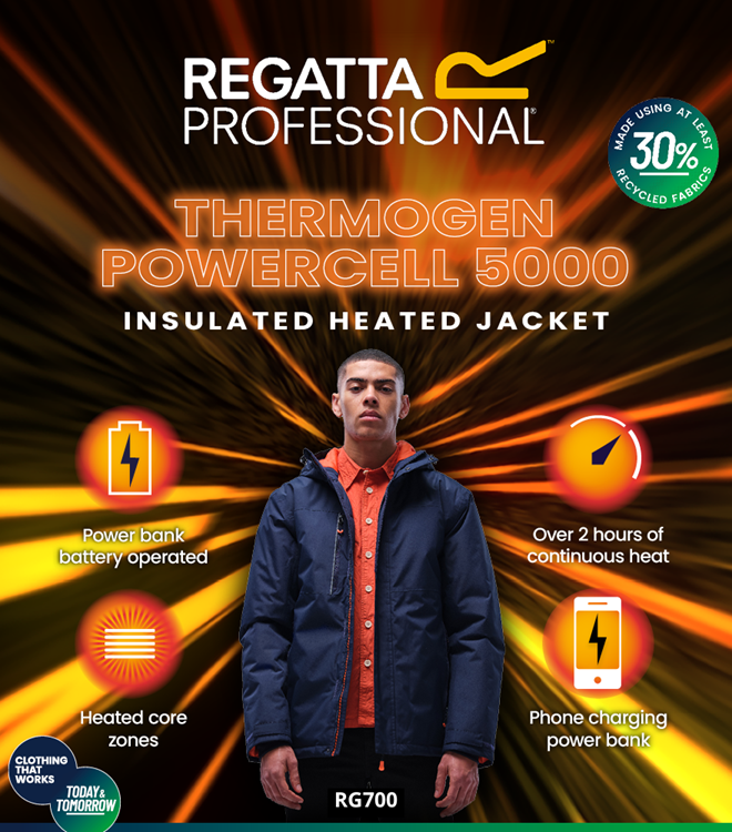 RG700 thermogen powercell 5000 jacket navy-orange